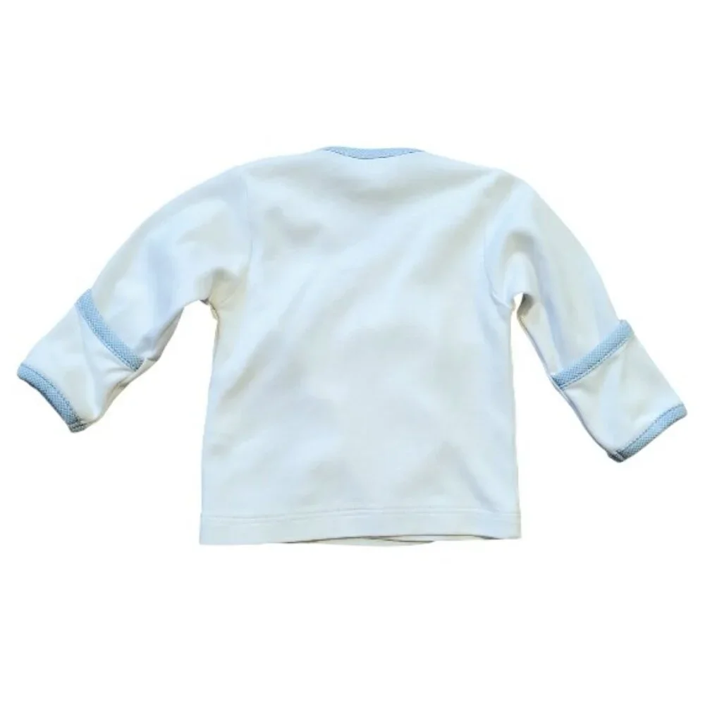 Kissy Kissy White and Light Blue Baby Matching Set